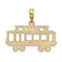 14K Yellow Gold San Francisco Cable Car Charm view 4