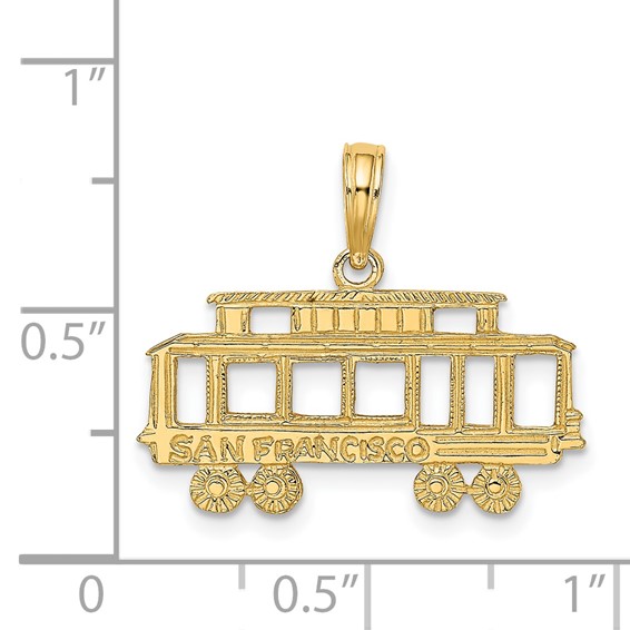 14k SAN FRANCISCO Cable Car Charm