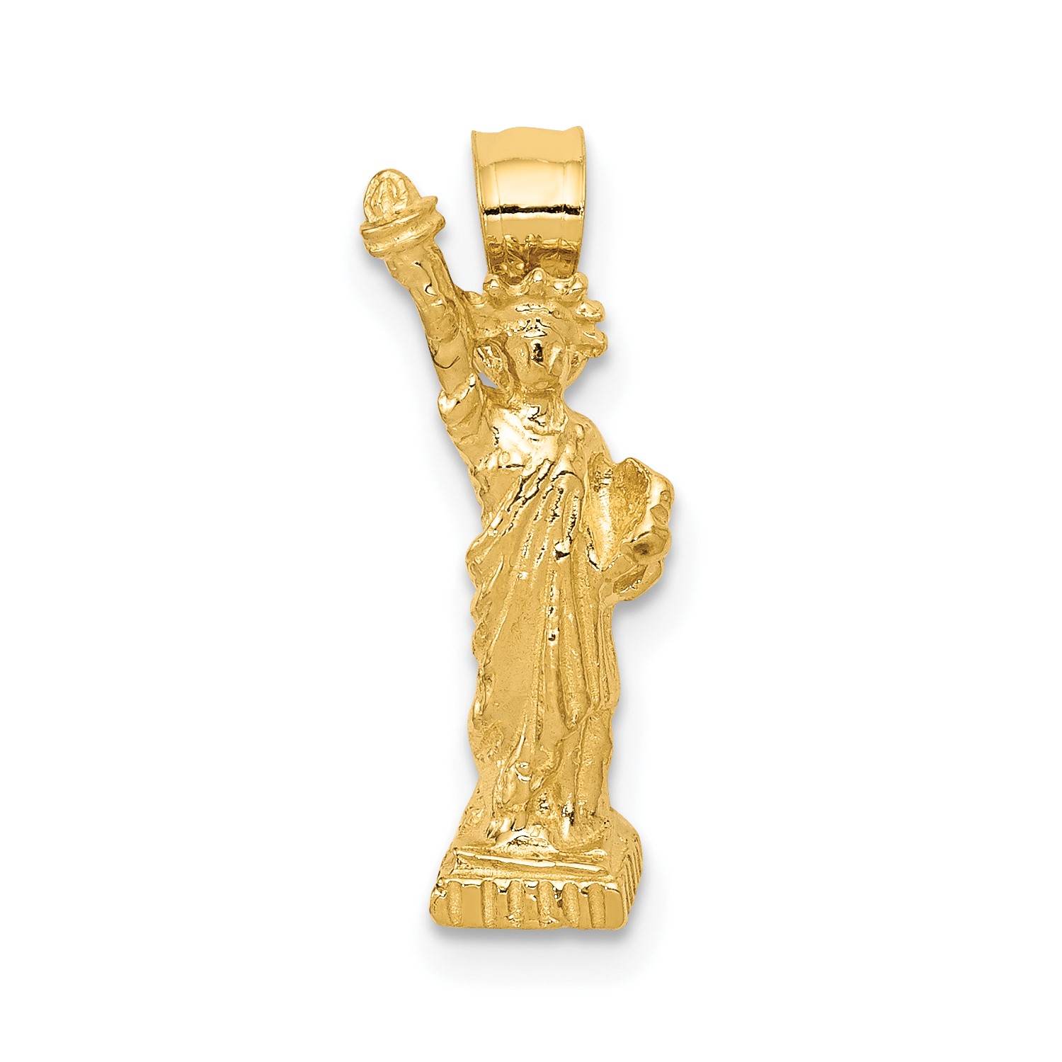 14k Yellow Gold Statue of Liberty Pendant. (0.7IN long) eBay