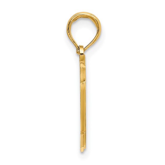 14k NANTUCKET Map Charm