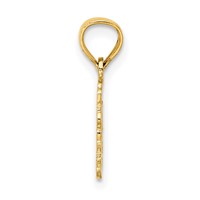 14K Yellow Gold I Heart Train Engine Charm view 2