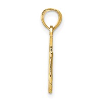 14K Yellow Gold I Heart MY Trucker Truck Pendant view 2