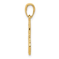 14K Yellow Gold Semi Truck Cab Pendant view 2