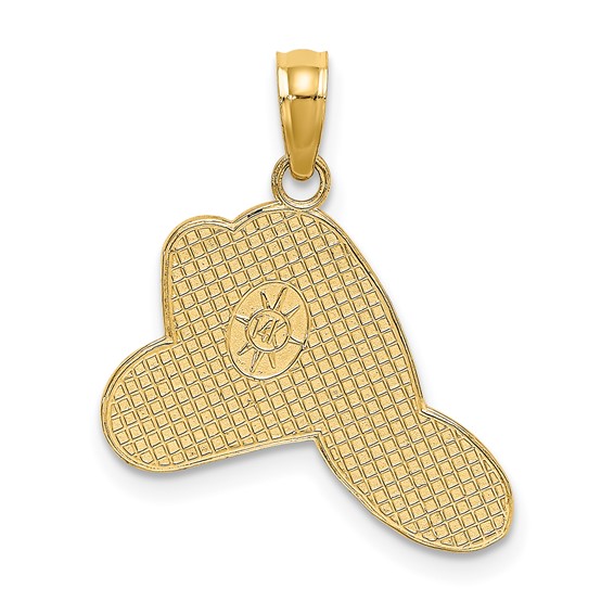 14k FIRE DEPT Helmet Charm