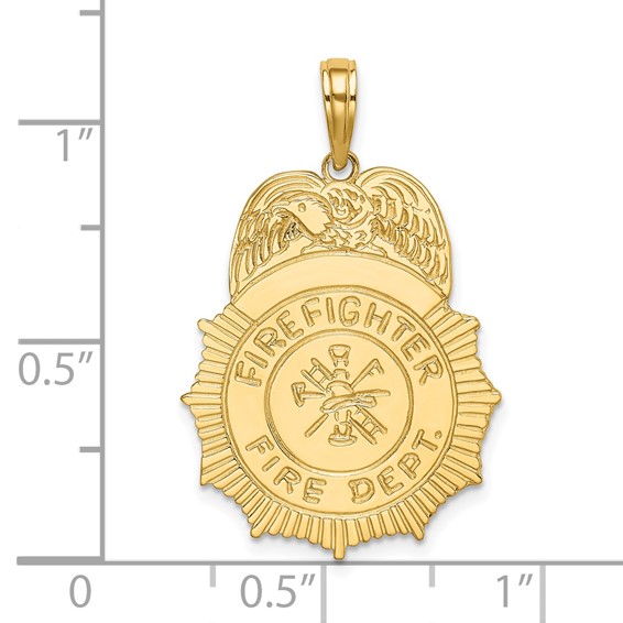 Gold Polished First Responder Pendants
