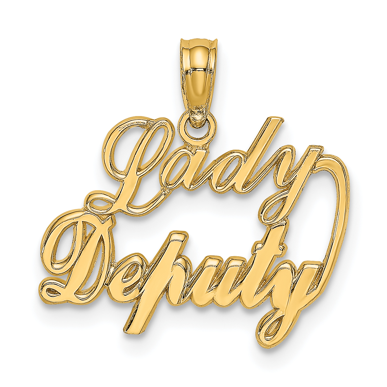 14k LADY DEPUTY Charm K2844