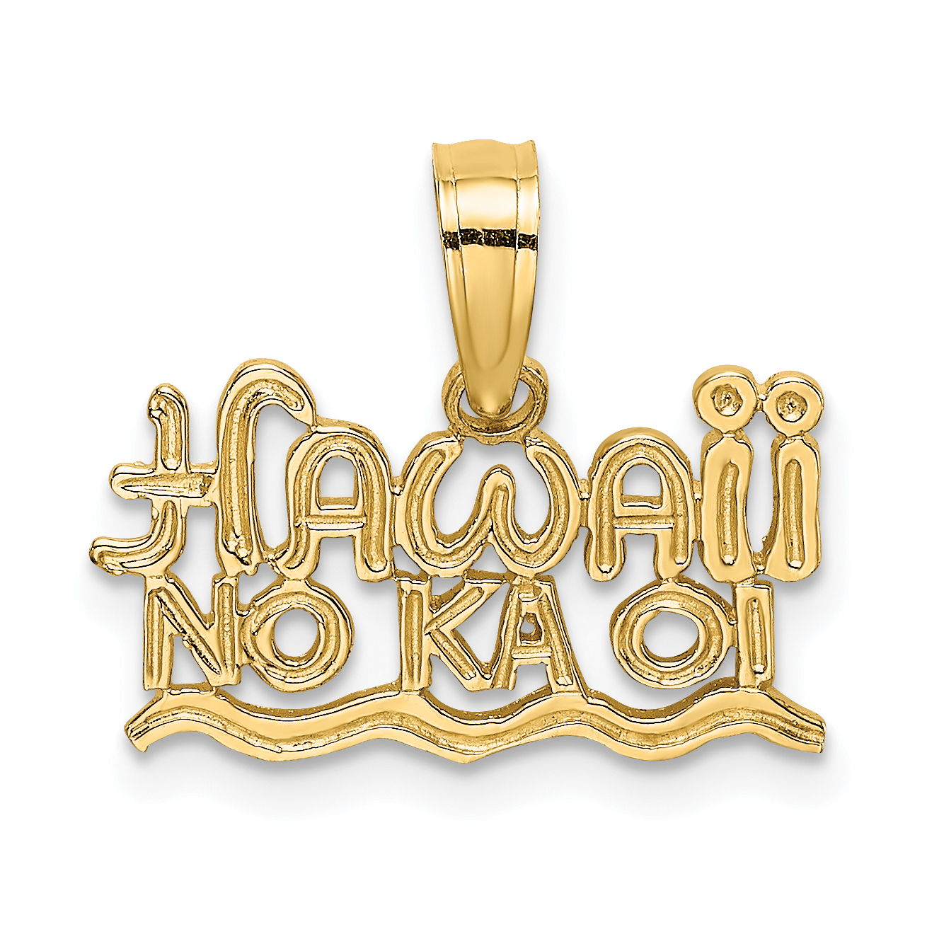 14k HAWAII NO KA OI Charm K2860 eBay
