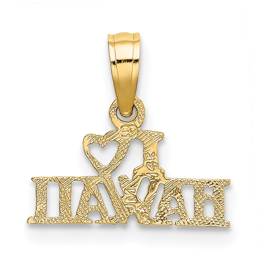 14k I HEART HAWAII Charm (K2861)