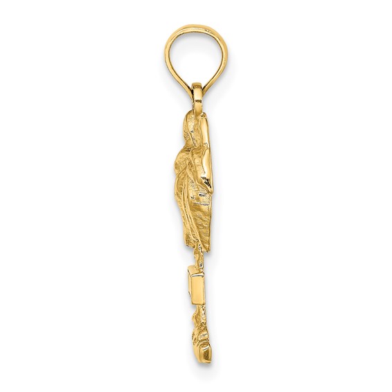 14k ST. GEORGE Palm Tree Charm