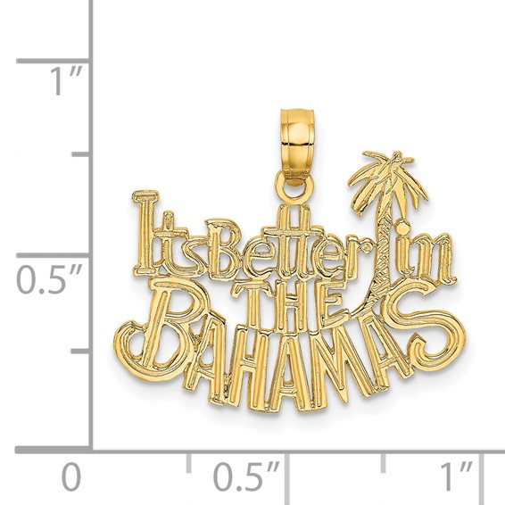 14K ITS BETTER IN THE BAHAMAS Charm