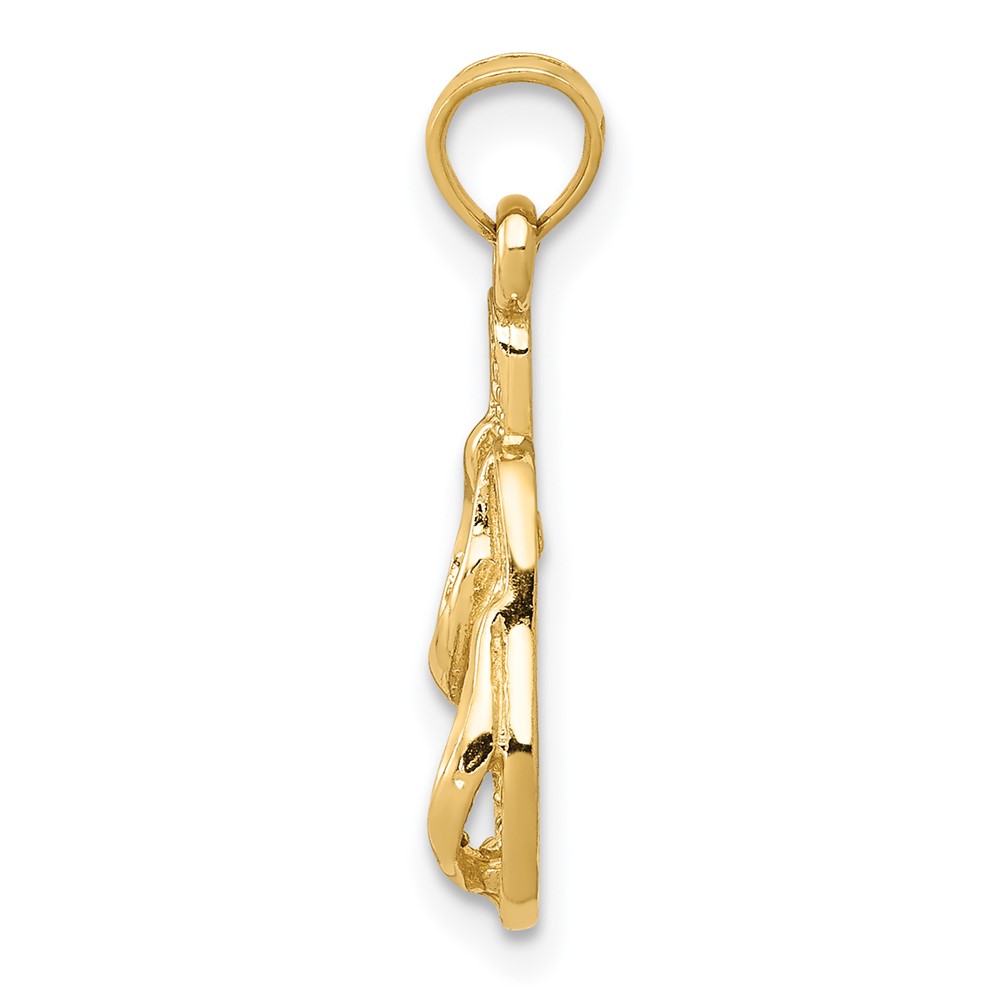 14k  3D Flip Flops Pendant (K2905)