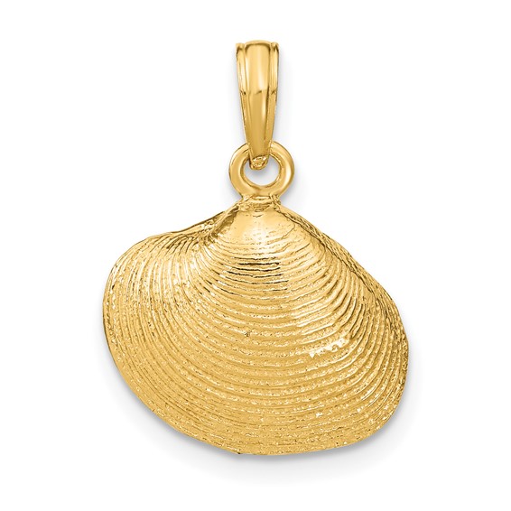 Gold Polished Sea Shells Pendants