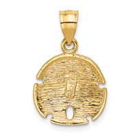 14K Sand Dollar Pendant view 3