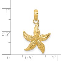 14K Starfish Pendant view 4