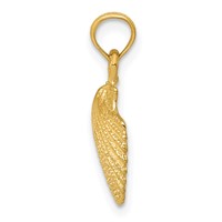 14K Scallop Shell Pendant view 2