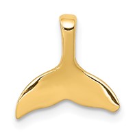 14K Yellow Gold Whale Tail Chain Slide view 1