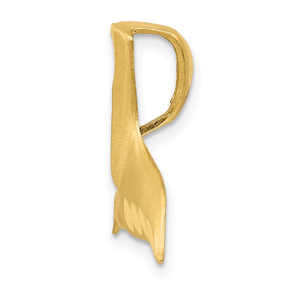 Gold Polished Whale Tail Pendants