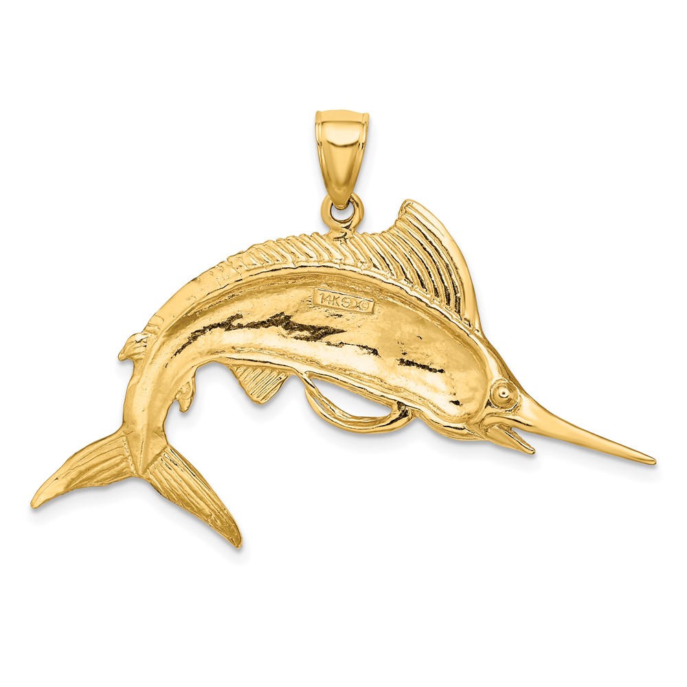 14k Marlin Pendant (K3040)