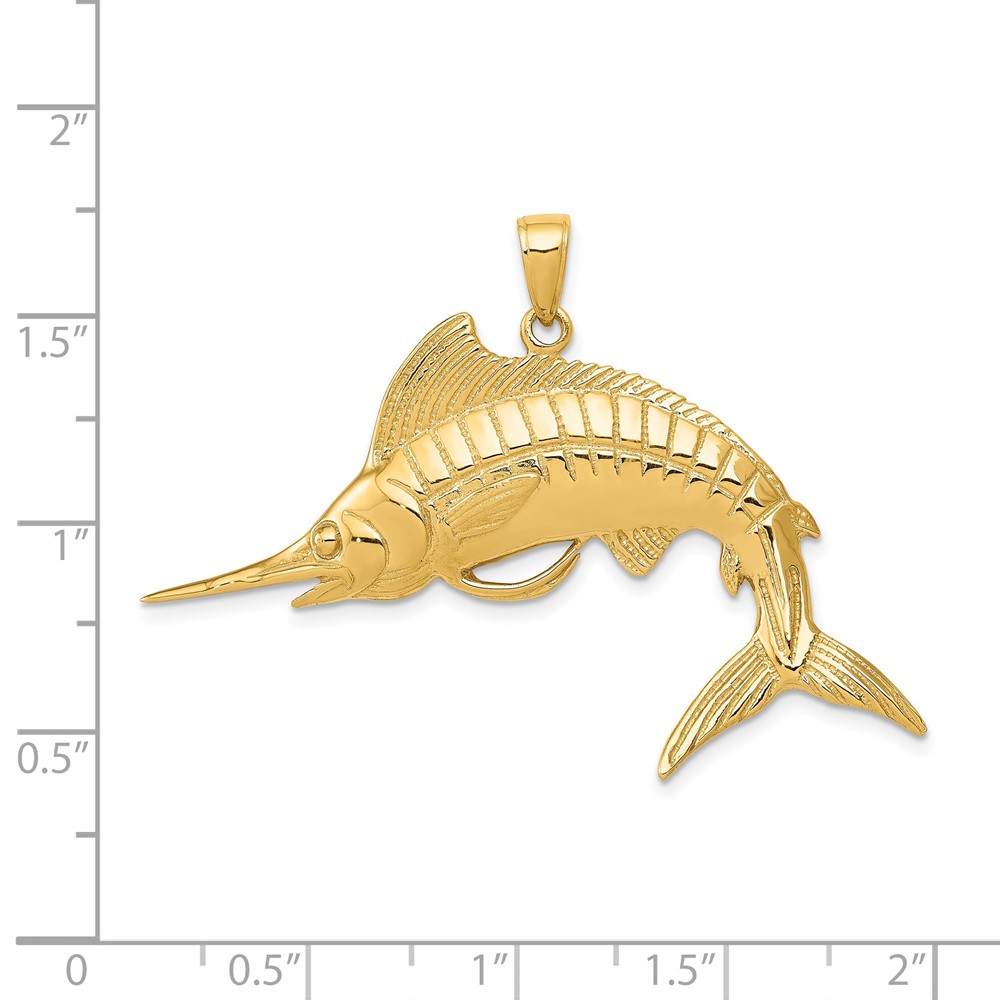 14k Marlin Pendant (K3040)