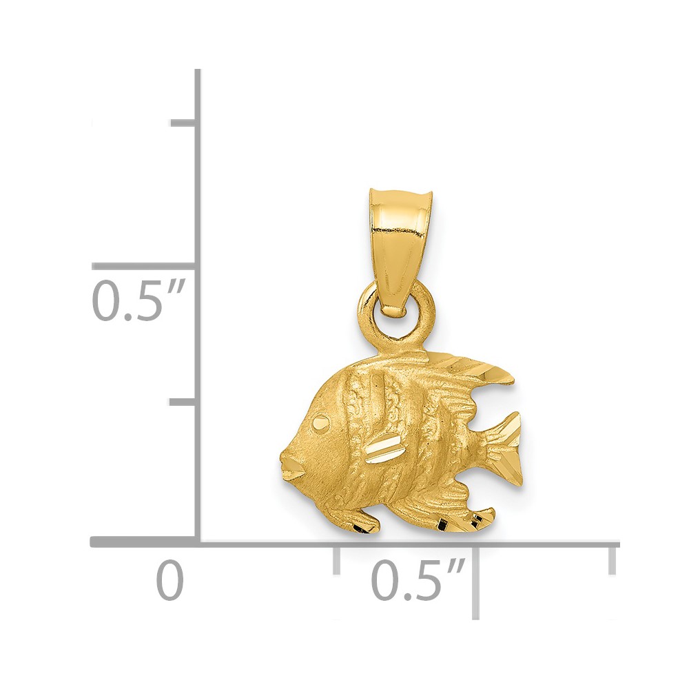 14K Fish Pendant (K3048)