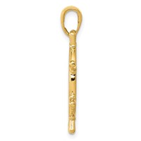 14K 3-D Ships Wheel Pendant view 2