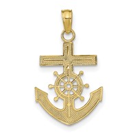 14K Mariner's Cross Pendant view 3
