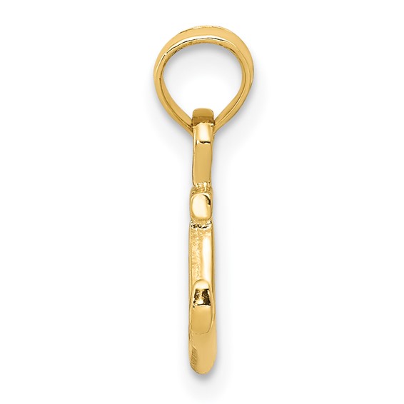 Gold Polished Anchor Pendants