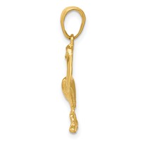 14K Yellow Gold Pelican Pendant view 2