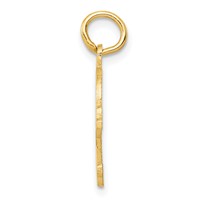 14K Yellow Gold Skull and Bones Charm view 2