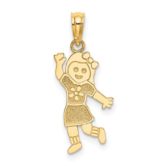 14K Girl Charm