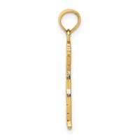 14K Yellow Gold Boy Waving Pendant view 2
