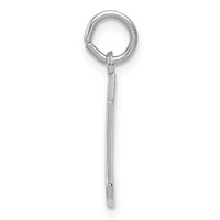 14K White Gold Christmas Stocking Charm view 2