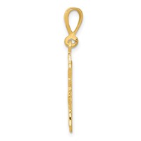 14K Yellow Gold Sun Charm view 2