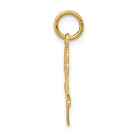 14K Yellow Gold Rose Charm view 2