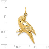 14K Yellow Gold Parrot Charm view 4