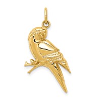 14K Yellow Gold Parrot Charm view 1