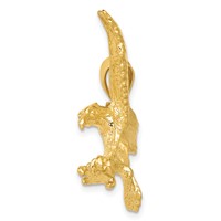 14K Yellow Gold Eagle Pendant view 2