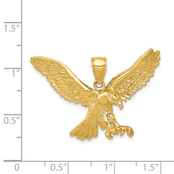 Gold Polished Eagle Pendants