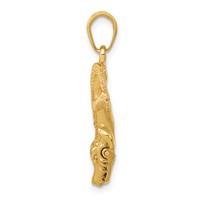 14K Alligator with Moveable Mouth Pendant view 2