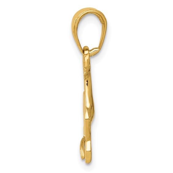 Gold Polished Horse Pendants