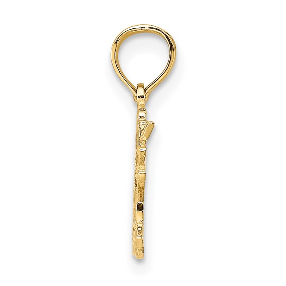 14k I HEART MY CAT Charm