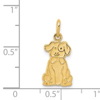 14K Puppy Charm view 4