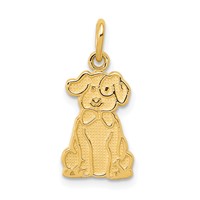 14K Puppy Charm view 1