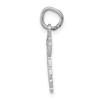 14K White Gold Puppy Charm view 2