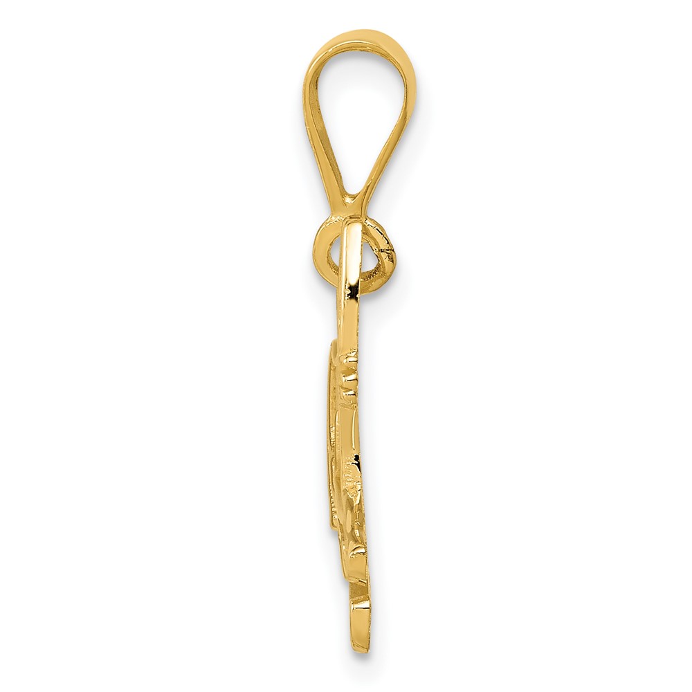 14k Pit Bull Pendant (K3394)