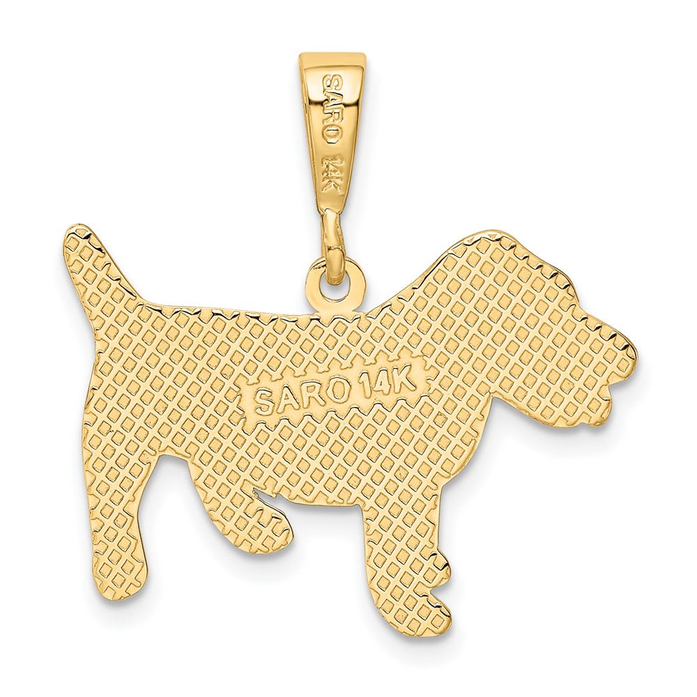 14k Jack Russell Terrier Dog Pendant (K3399)
