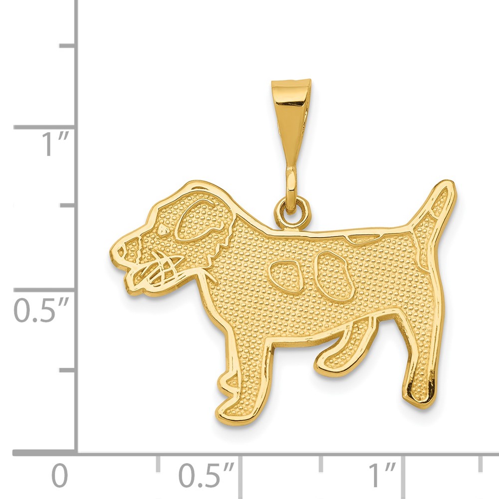 14k Jack Russell Terrier Dog Pendant (K3399)