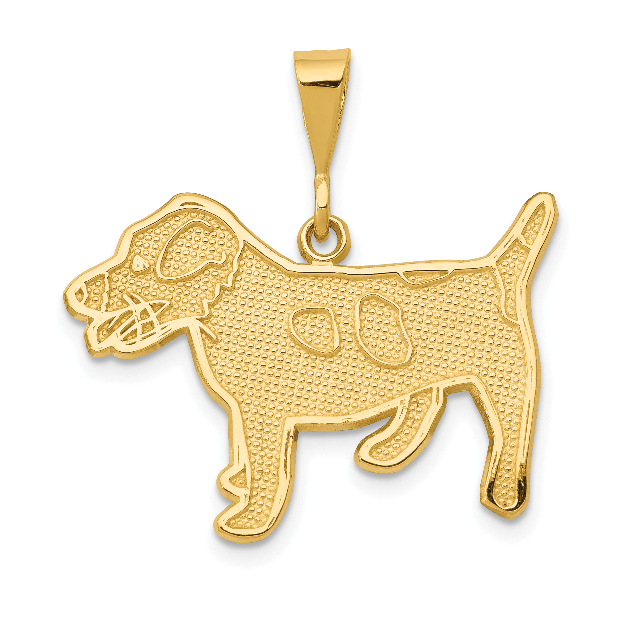 14k Jack Russell Terrier Dog Pendant (K3399)