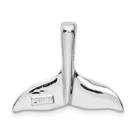 14K White Gold Whale Tail Slide view 3