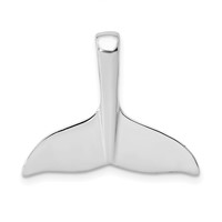 14K White Gold Whale Tail Slide view 1